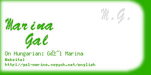 marina gal business card